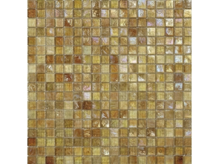 На изображении товар Sicis Стеклянная мозаика Iridium Daffodil chips size 15х15 mm sheet size 295x295 mm от официального представителя в Москве