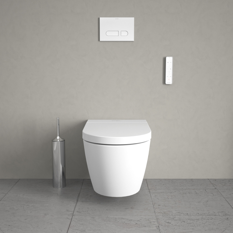 Унитаз Duravit SensoWash Starck f Plus Rimless подвесной, 375x575 мм, белый - изображение 11