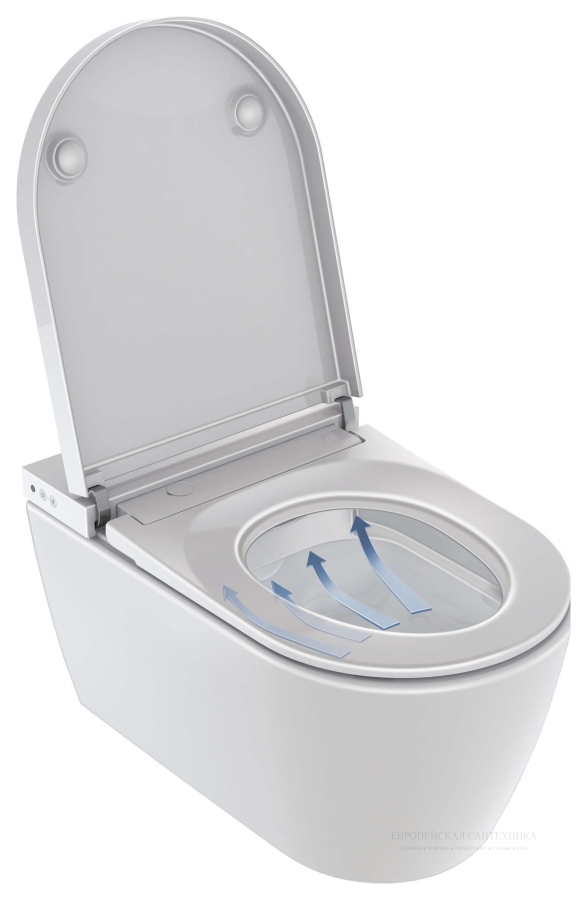 Унитаз Duravit SensoWash Starck f Plus Rimless подвесной, 375x575 мм, белый - изображение 4