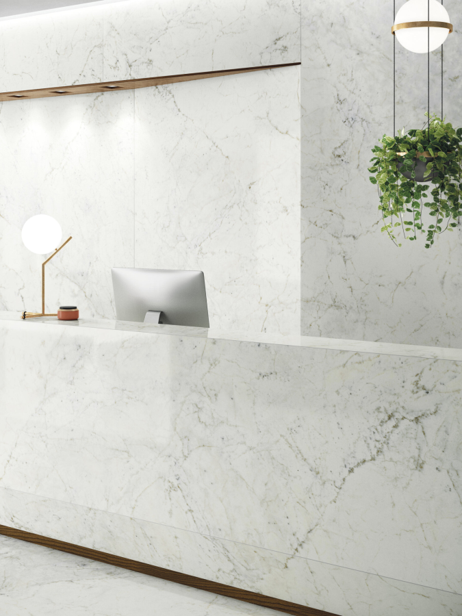 FMG Maxfine Керамогранит Marmi Statuario delicato lucidato 150x150 - изображение 1