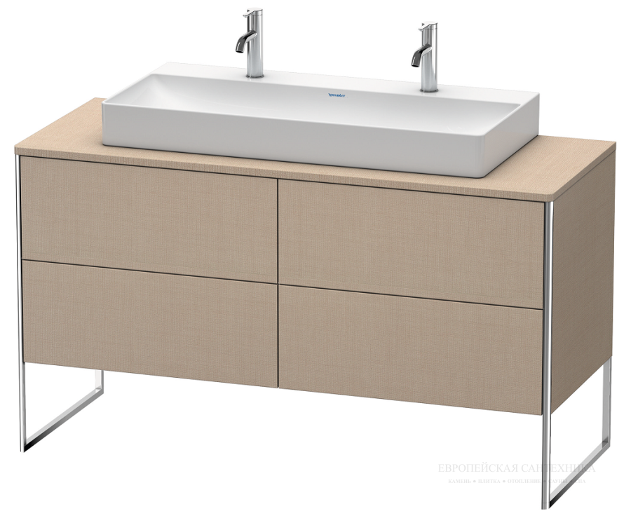 Раковина Duravit DuraSquare с шлифованным низом, 1000х470 мм, без перелива, с 1 отверстием под смеситель, цвет белый - изображение 3