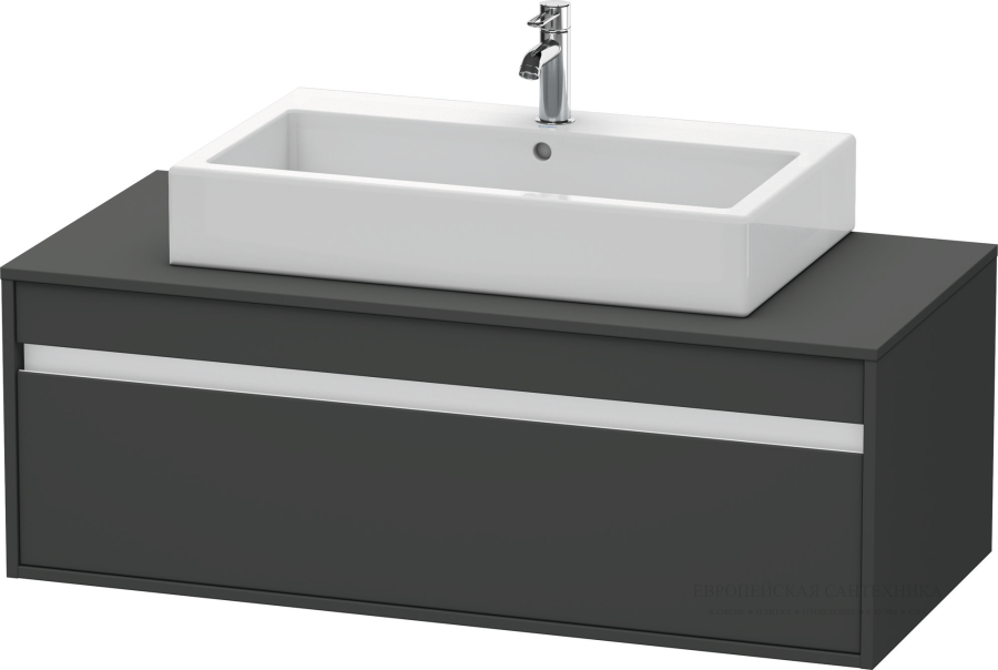 Раковина Duravit DuraSquare с шлифованным низом, 1000х470 мм, без перелива, с 1 отверстием под смеситель, цвет белый - изображение 8