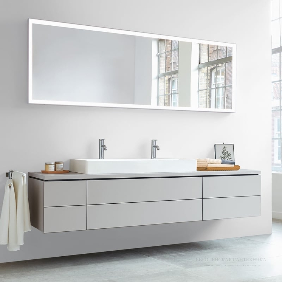 Раковина Duravit DuraSquare с шлифованным низом, 1000х470 мм, без перелива, с 1 отверстием под смеситель, цвет белый - изображение 5