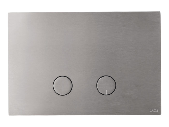 На изображении товар Панель двойного смыва CeaDesign Hydroplate Tece, сталь, цвет полированная сталь от официального представителя в Москве