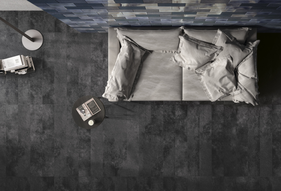 Iris Ceramica Керамическая плитка Diesel Camp Army black canvas 10x30 - изображение 1