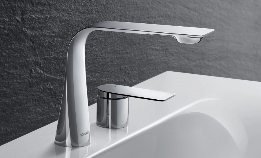 Смеситель для раковины Duravit D1 М однорычажный, на 2 отверстия, цвет хром - изображение 3
