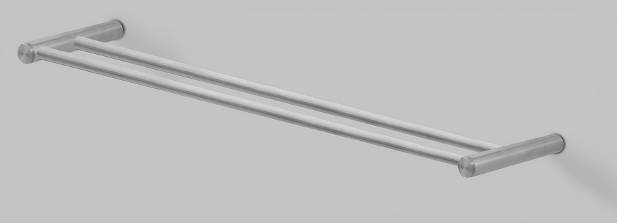 Полотенцедержатель CeaDesign Stem, настенный, L. 600 мм, с 2-мя перекладинами, сталь, цвет сатинированное светлое золото - изображение 1