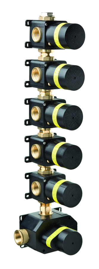 Скрытая часть смесителя Newform, на 6 отверстий