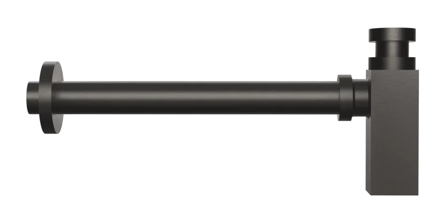 Сифон Gessi Technical Accessories, квадратный, цвет Black Metal Brushed PVD