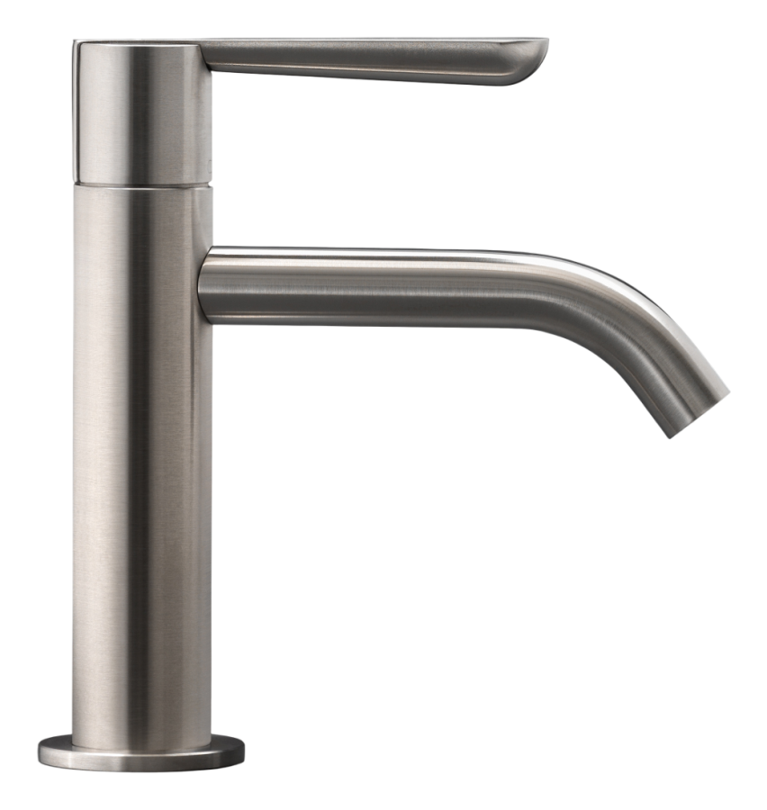 Смеситель для раковины CEA Design Lutezia Plus, H. 160 мм, сталь, цвет Black Diamond полированный