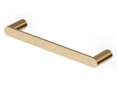 На изображении товар Полотенцедержатель Zucchetti Isy22, ширина 300 мм, цвет Brushed British Gold PVD от официального представителя в Москве
