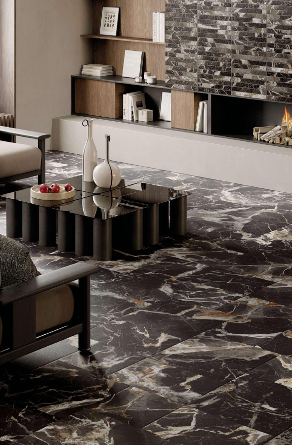 La Fabbrica Ava Venezia Modular керамогранит, 60х60х0,88 см, цвет Black Gold - изображение 3