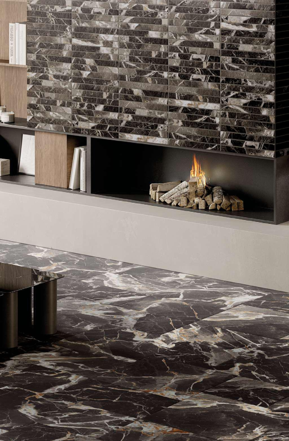 La Fabbrica Ava Venezia Modular керамогранит, 60х60х0,88 см, цвет Black Gold - изображение 4