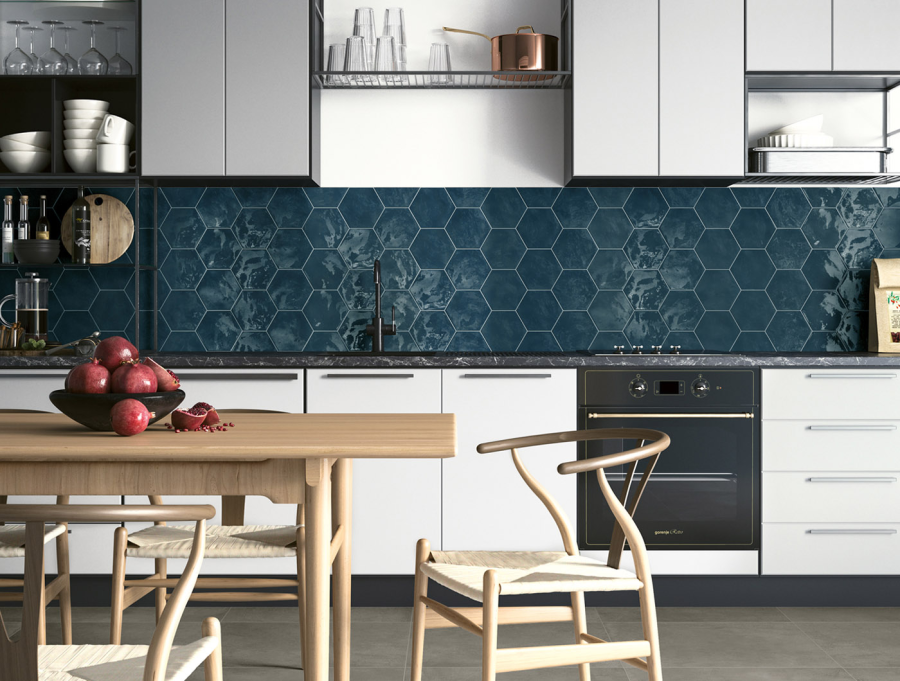 Terratinta Ceramics Керамогранит Hexa Wall Glossy Ocean Wave 17.3x15 / 10.0 - изображение 1