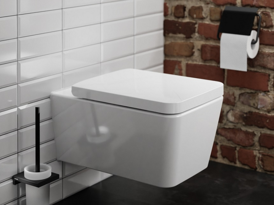 Ёршик Hansgrohe AddStoris Q, настенный, цвет чёрный матовый - изображение 1