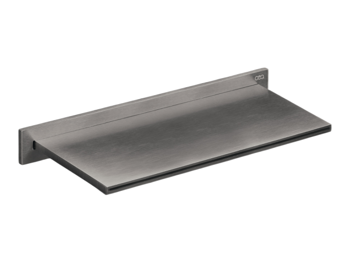На изображении товар Излив CeaDesign Free Ideas, настенный, 225х100х30 мм, каскадный, внешняя часть, сталь, цвет сатинированная сталь от официального представителя в Москве