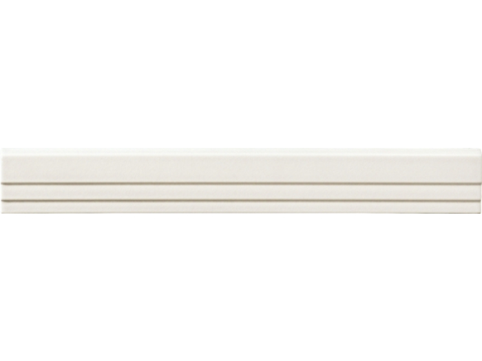 На изображении товар CERAMICHE GRAZIA Бордюр IMPRESSIONS FINALE 7,5X56 WHITE от официального представителя в Москве