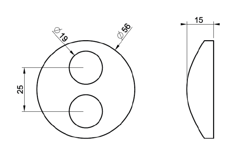 Декоративная накладка Gessi Outdoor L, для кнопок на стойке 63225 и 63229, цвет Copper Brushed PVD - изображение 2