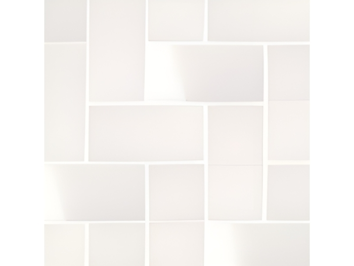 На изображении товар Micro. Керамогранит Microtiles Herringbone Mix Glaze White 40,2x40,2 от официального представителя в Москве