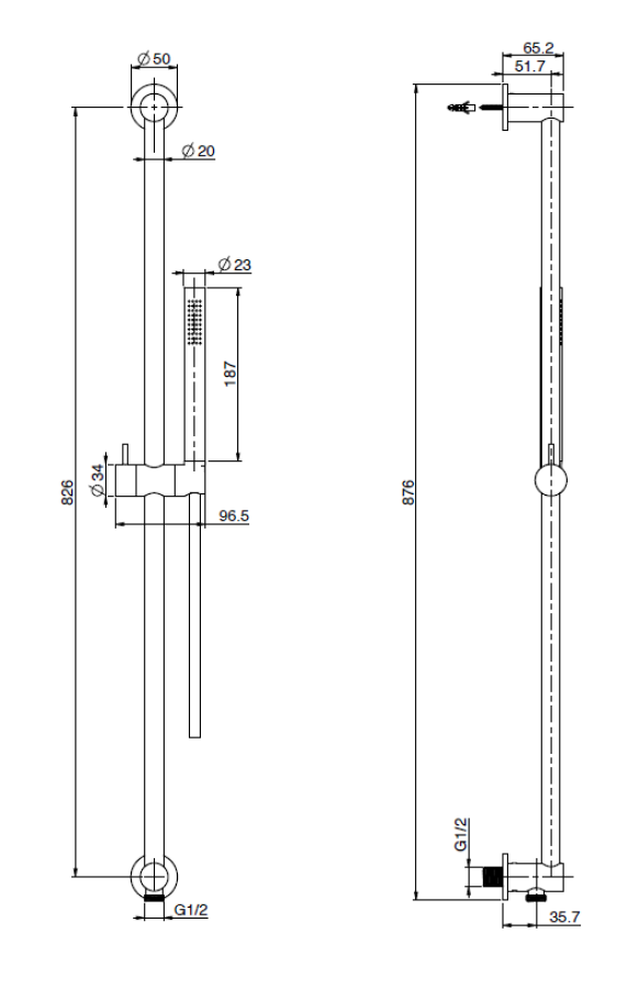 Душевой гарнитур Carlo Frattini, штанга h876 мм, со встроенным шланговым подсоединением, шланг, лейка, держатель, цвет никель брашированный - изображение 3