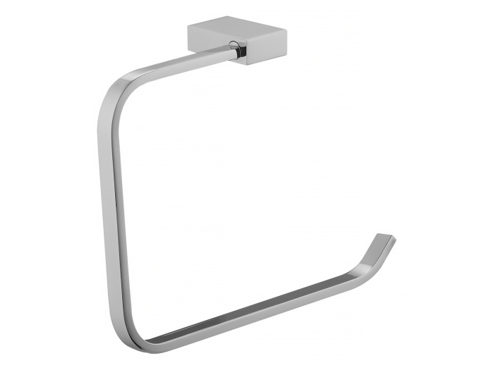 На изображении товар Полотенцедержатель Carlo Frattini Quadra, цвет хром от официального представителя в Москве