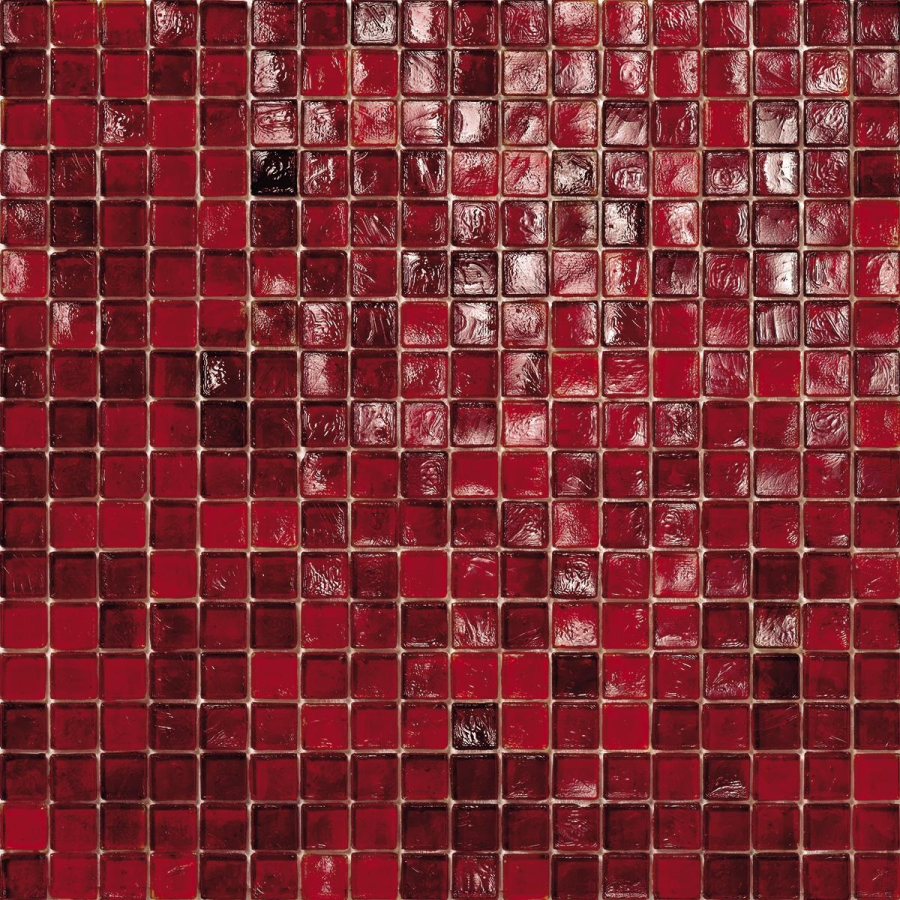 Sicis Стеклянная мозаика Waterglass Crimson 40 chips size 15х15 mm sheet size 295x295 mm