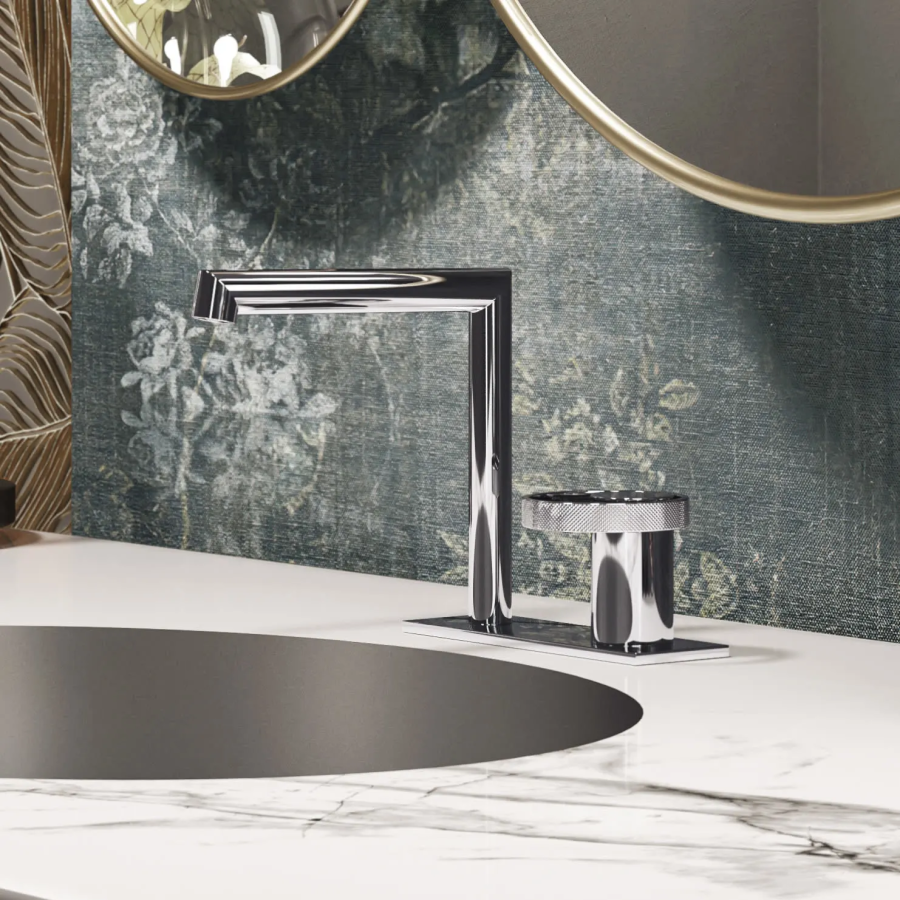 Смеситель для раковины Gessi Anello, без донного клапана, цвет Finox Brushed Nickel - изображение 1