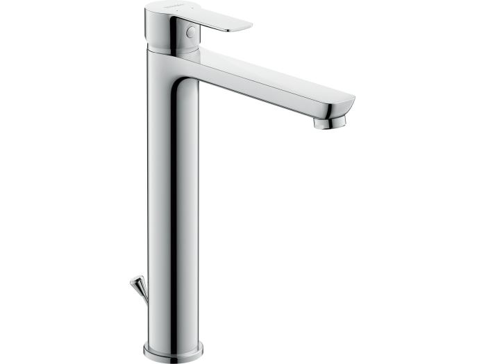 На изображении товар Смеситель для раковины Duravit A.1 однорычажный, h-295 мм, с донным клапаном, цвет хром от официального представителя в Москве