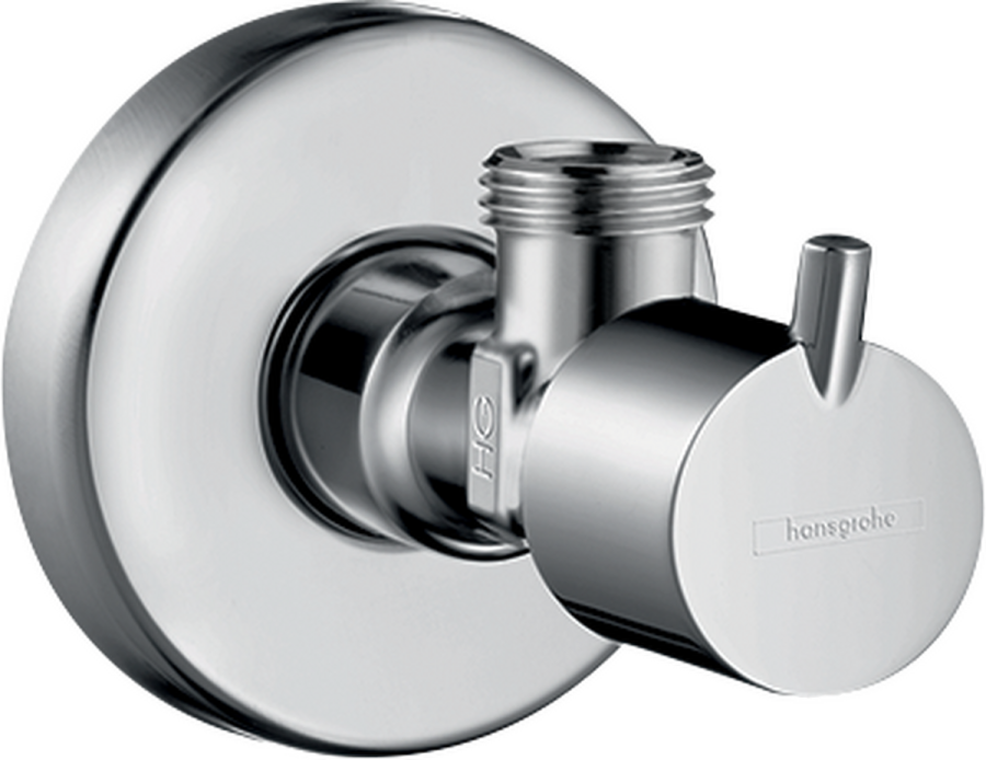 Вентиль угловой Hansgrohe, G 3/8", цвет хром