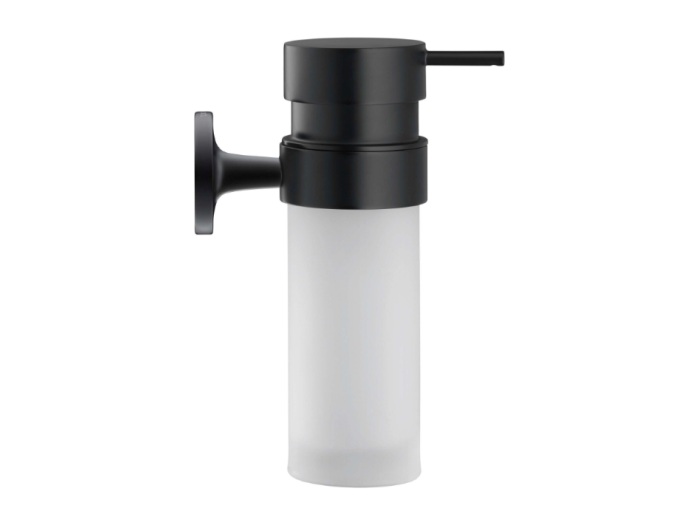 На изображении товар Дозатор для жидкого мыла Duravit Starck T 60х126 мм, чёрный матовый от официального представителя в Москве
