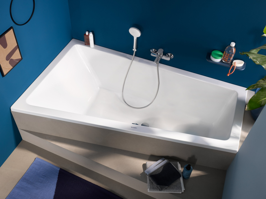 Ванна Duravit Duravit No.1, встраиваемая, 1700x1000 мм, трапеция, левый наклон, цвет белый - изображение 4