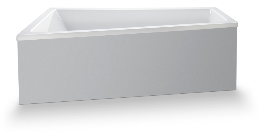 Ванна Duravit Duravit No.1, встраиваемая, 1700x1000 мм, трапеция, левый наклон, цвет белый - изображение 2