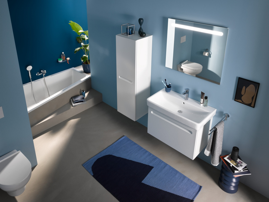 Ванна Duravit Duravit No.1, встраиваемая, 1700x1000 мм, трапеция, левый наклон, цвет белый - изображение 6