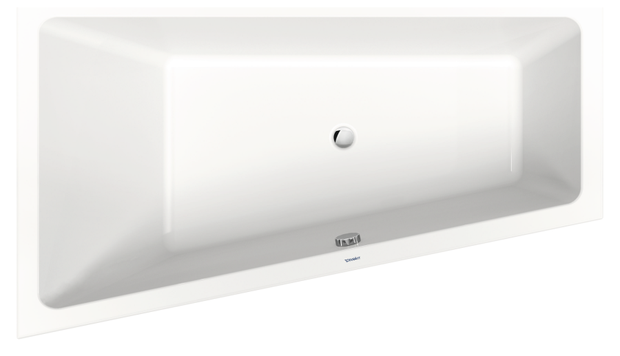 Ванна Duravit Duravit No.1, встраиваемая, 1700x1000 мм, трапеция, левый наклон, цвет белый