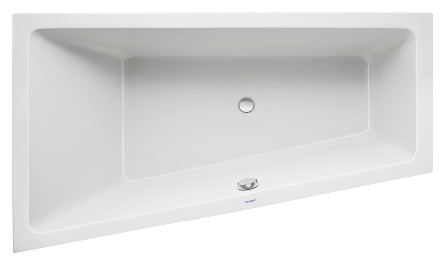 Ванна Duravit Duravit No.1, встраиваемая, 1700x1000 мм, трапеция, левый наклон, цвет белый - изображение 1