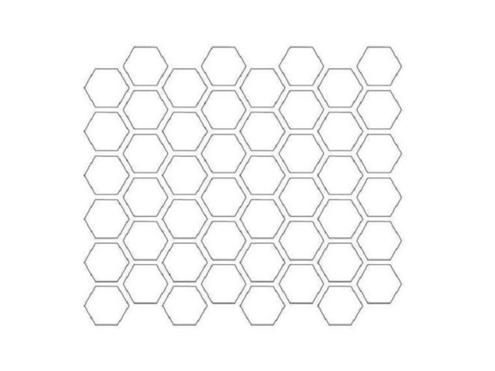 На изображении товар Etruria Керамогранит XXS-3D Esagono 5X5.7 3D Rosa Su Rete Monocolore 33Х37 от официального представителя в Москве