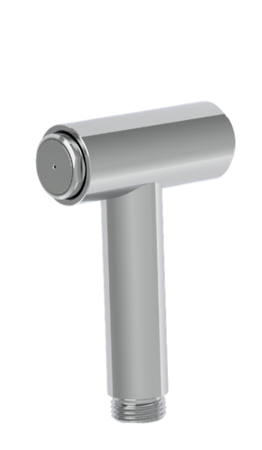 Гигиеническая лейка Carlo Frattini Collettivita, с нажимной кнопкой, с гидроскопом,⌀30 мм, цвет хром