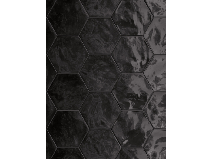 На изображении товар Terratinta Ceramics Керамогранит Hexa Wall Glossy Black Swan 17.3x15 / 10.0 от официального представителя в Москве