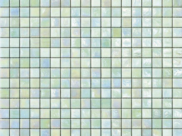 На изображении товар Sicis Стеклянная мозаика Iridium Fern 1 chips size 15х15 mm sheet size 295x295 mm от официального представителя в Москве