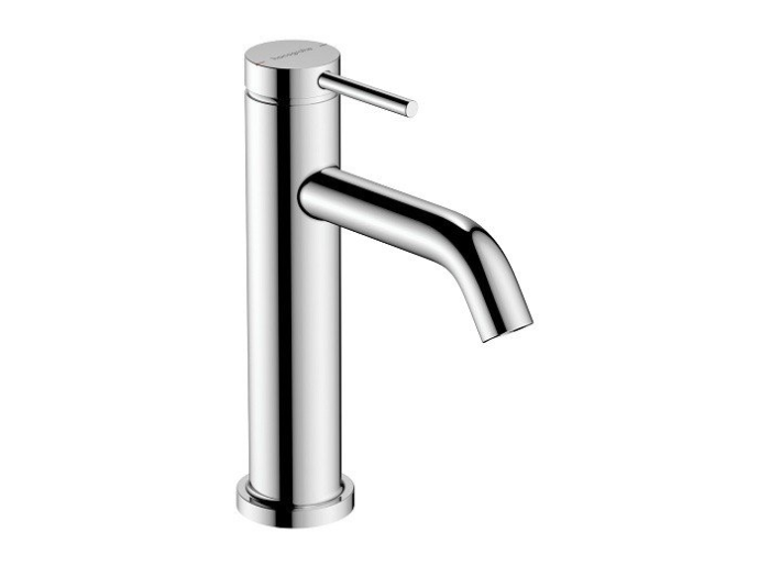 На изображении товар Смеситель для раковины Hansgrohe Tecturis S EcoSmart+, ComfortZone 110, однорычажный, без донного клапана, цвет Хром от официального представителя в Москве