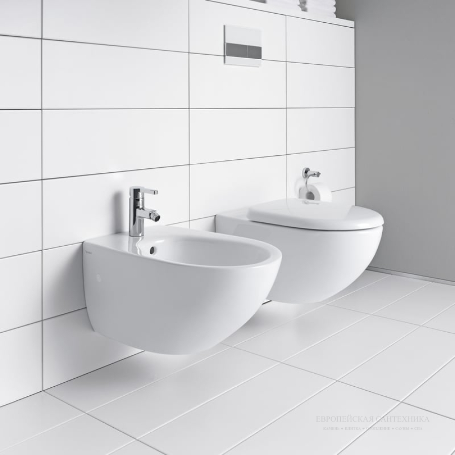 Биде Duravit Architec подвесное, 580х365 мм, цвет белый - изображение 2