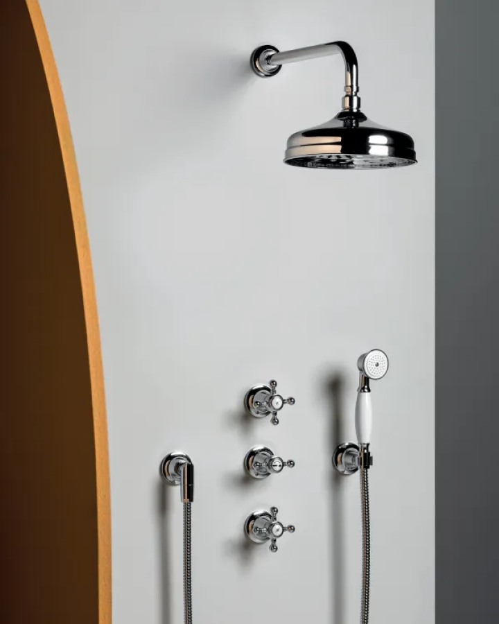 Держатель верхнего душа Zucchetti Agora, настенный, L.350 мм, цвет хром - изображение 1