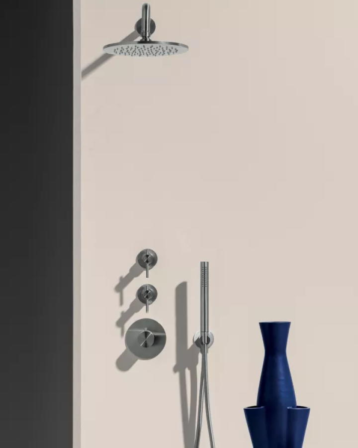 Ручная лейка Zucchetti Helm, с системой защиты от накипи, сталь, цвет Brushed Copper PVD - изображение 1