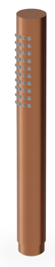 Ручная лейка Zucchetti Helm, с системой защиты от накипи, сталь, цвет Brushed Copper PVD