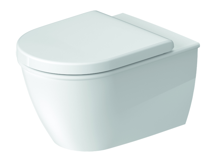 На изображении товар Унитаз Duravit Darling New подвесной, 370 x 540 мм, цвет белый с HygieneGlaze от официального представителя в Москве