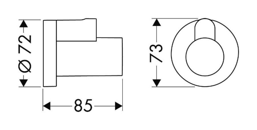Декоративная накладка Hansgrohe, для облицовки углового вентиля, цвет золото полированное - изображение 1