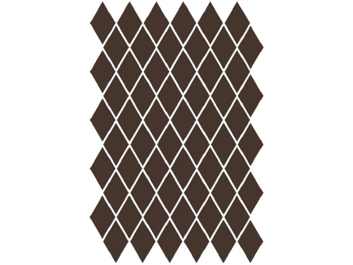 На изображении товар Etruria Керамогранит Xxs Rombo 4X7 Su Rete Monocolore Moro от официального представителя в Москве
