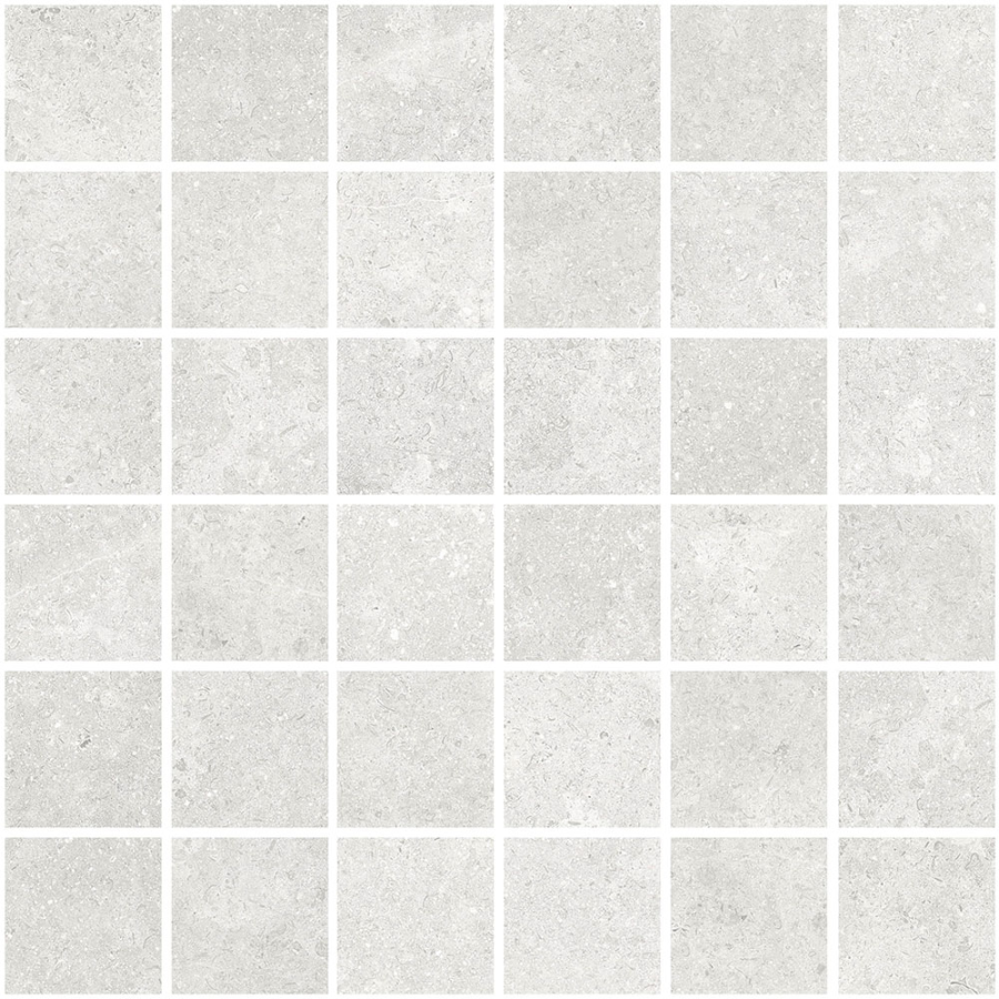 Terratinta Ceramics Мозаика, керамогранит Less Matt White Mosaic 30x30 (5x5) / 8.5