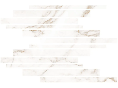 Living Ceramics Керамогранит Blanc Statuario Gold Muretto Mosaic Soft textured 29,8x29,8