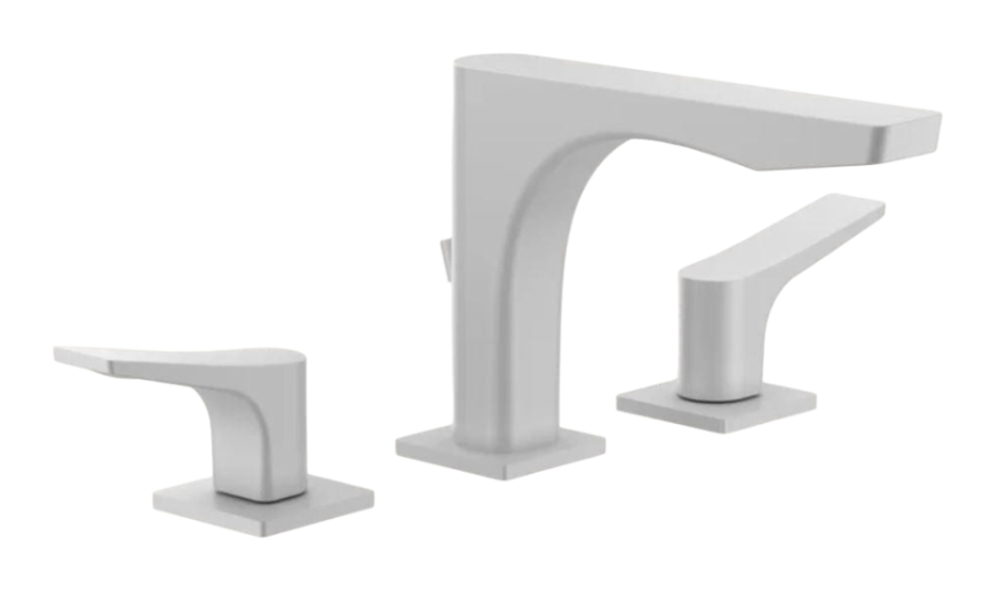 Смеситель для раковины Gessi Rilievo, с донным клапаном, соединительными шлангами, длина излива 195 мм, цвет White CN